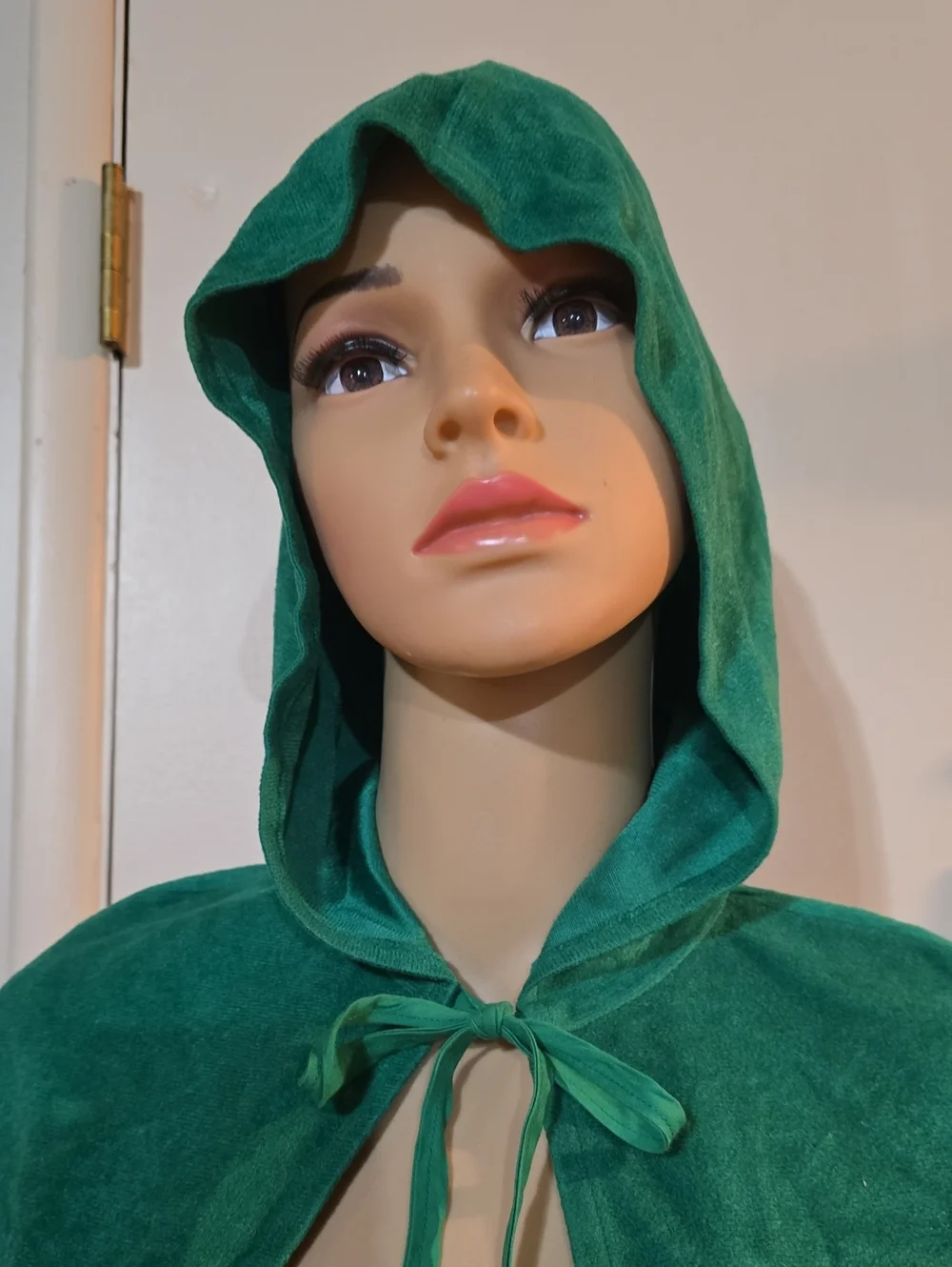 Kids Hooded Green Cloak Jacket